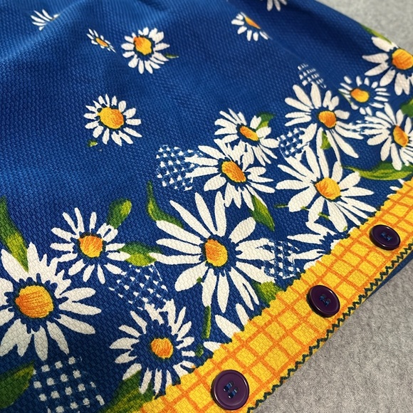 Prairie Cottage Floral Midi Pinafore Dress Small Daisy Fairy Whimsical Country - Picture 5 of 13